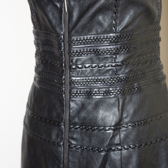Guess, Faux leather strapless dress removable straps....... - Picture 8 of 12